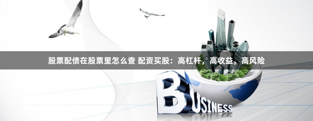 股票配债在股票里怎么查 配资买股:高杠杆,高收益,高风险
